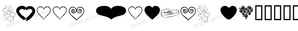 Sweet Hearts BV字体转换
